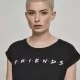 Дамска тениска Merchcode Friends Logo в черен цвят, Тениски - Hoodstyle.bg