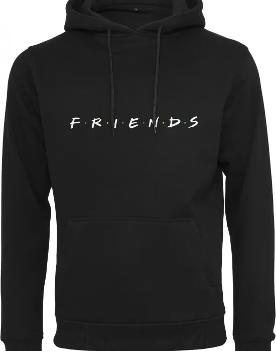 Изчистен черен суичър Friends Logo EMB, Суичъри - Hoodstyle.bg