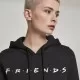 Дамски изчистен суичър в черен цвят Friends, Суичъри - Hoodstyle.bg
