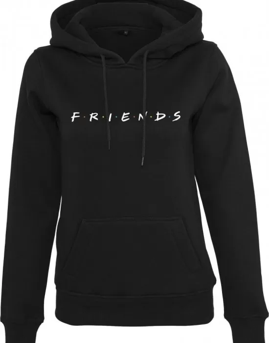 Дамски изчистен суичър в черен цвят Friends, Суичъри - Hoodstyle.bg