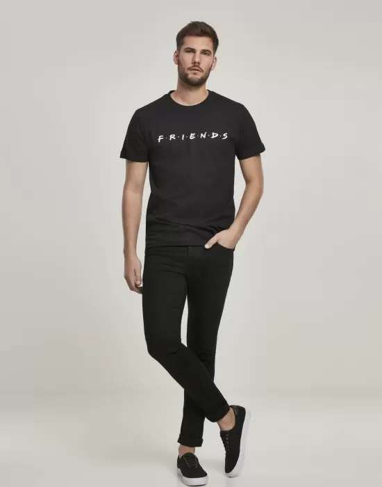 Мъжка тениска Merchcode Friends Logo в черен цвят, Тениски - Hoodstyle.bg