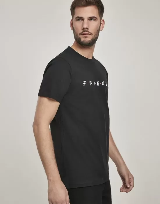Мъжка тениска Merchcode Friends Logo в черен цвят, Тениски - Hoodstyle.bg