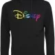 Мъжки черен суичър MERCHCODE Disney Rainbow Logo EMB, Суичъри - Hoodstyle.bg