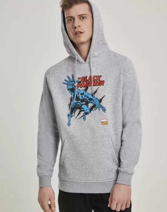 Мъжки сив суичър MERCHCODE Black Panther, Суичъри - Hoodstyle.bg