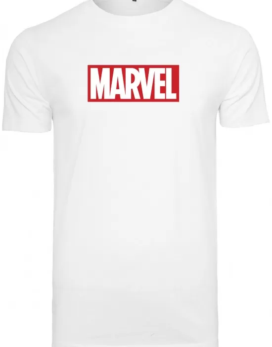 Мъжка тениска MERCHCODE Marvel Logo в бял цвят, Мъже - Hoodstyle.bg