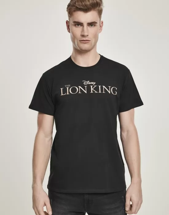 Мъжка тениска MERCHCODE Lion King Logo в черен цвят, Тениски - Hoodstyle.bg