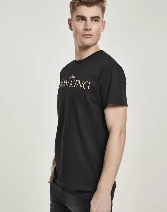 Мъжка тениска MERCHCODE Lion King Logo в черен цвят, Тениски - Hoodstyle.bg