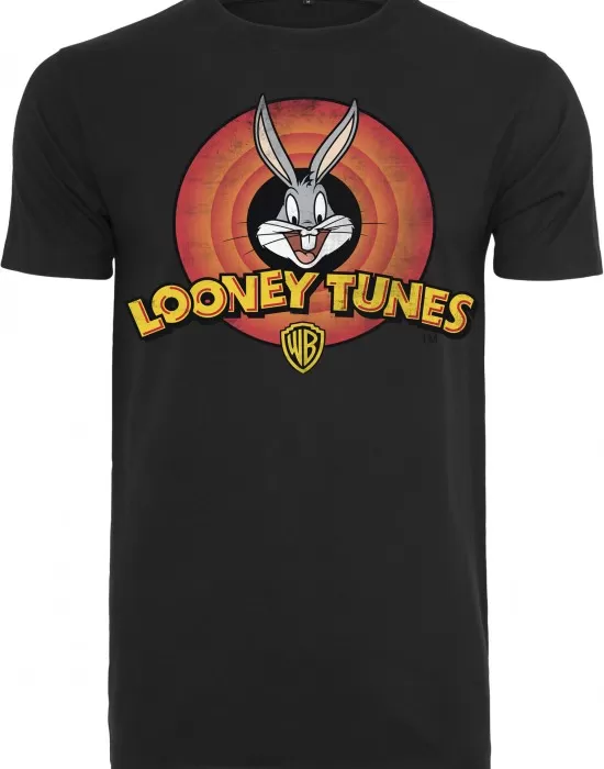 Мъжка тениска Merchcode Looney Tunes Bugs Bunny Logo в черен цвят, Тениски - Hoodstyle.bg