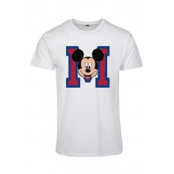 Мъжка тениска Merchcode Mickey Mouse M Face в бял цвят