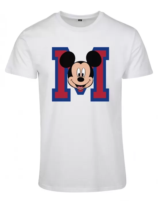 Мъжка тениска Merchcode Mickey Mouse M Face в бял цвят, Тениски - Hoodstyle.bg