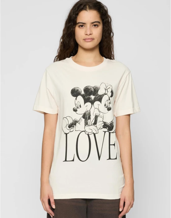 Ladies Minnie Loves Mickey Tee pink marshmallow XXL
