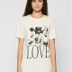 Ladies Minnie Loves Mickey Tee pink marshmallow XXL