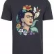 Дамска тениска в тъмносин цвят Merchcode Frida Kahlo Flower, Тениски - Hoodstyle.bg