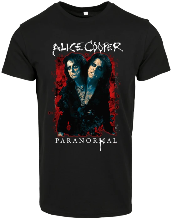 Alice Cooper Paranormal Splatter Adult Black Tee black XXL