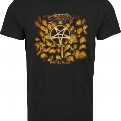 Мъжка тениска в черно Merchcode Anthrax Worship