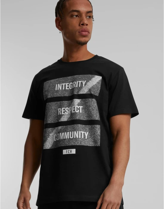 Footballs Coming Home Integrity, Respect, Community Tee black XXL