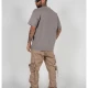 EAGLE V.2 Acid Washed Heavy Oversize Tee asphalt XXL