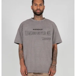 Овърсайз тениска Muhammad Ali - LEGENDS NEVER DIE Acid Washed Heavy Oversize Tee asphalt XL