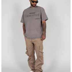 Овърсайз тениска Muhammad Ali - LEGENDS NEVER DIE Acid Washed Heavy Oversize Tee asphalt XL