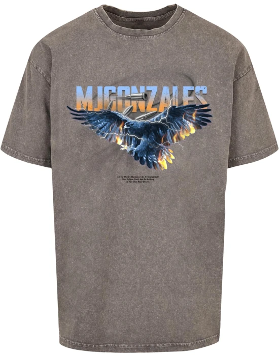EAGLE V.2 Acid Washed Heavy Oversize Tee asphalt XXL