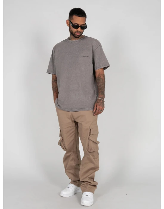 MJ GONZALES TM x Acid Washed Heavy Oversize Tee asphalt XXL
