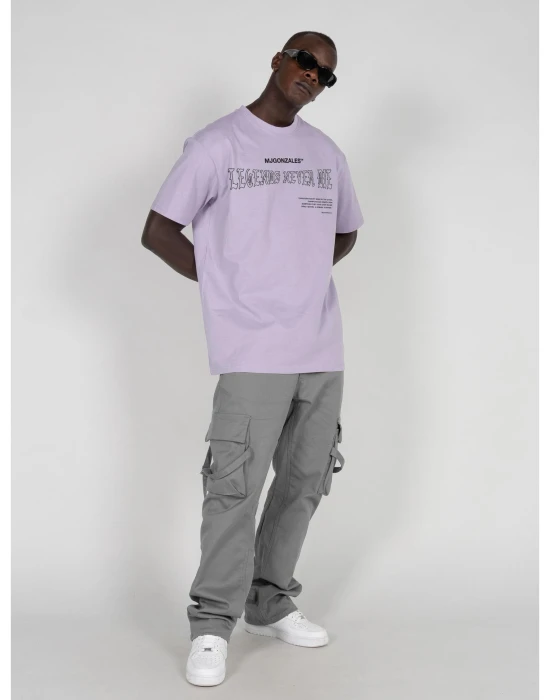 LEGENDS NEVER DIE Heavy Oversized Tee 2.0 lilac XXL