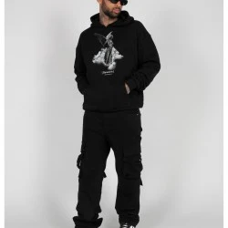 Суичър ANGEL 3.0 Heavy Hoody Oversized Essentials V.4 black XXL