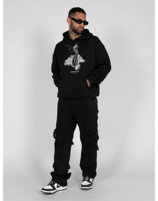 Суичър ANGEL 3.0 Heavy Hoody Oversized Essentials V.4 black XXL