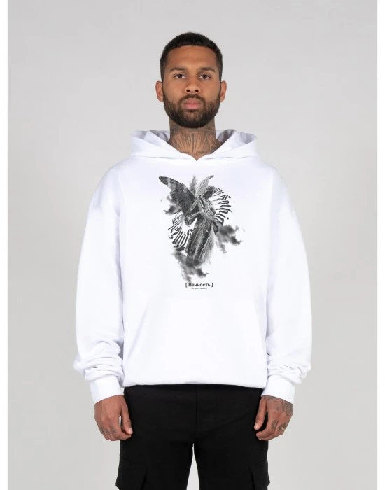 Суичър ANGEL 3.0 x Heavy Hoody Oversized Essentials V.4 white XXL