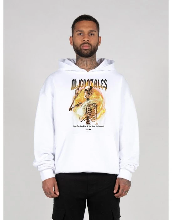 Суичър HELLRIDE V.1 Heavy Hoody Oversized Essentials V.4 white XXL