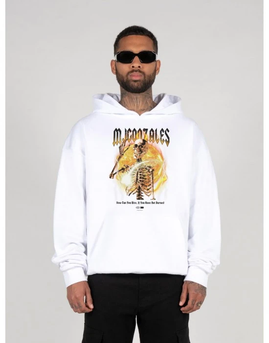 Суичър HELLRIDE V.1 Heavy Hoody Oversized Essentials V.4 white XXL