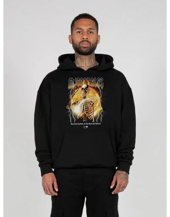 Суичър HELLRIDE V.1 Heavy Hoody Oversized Essentials V.4 black XXL