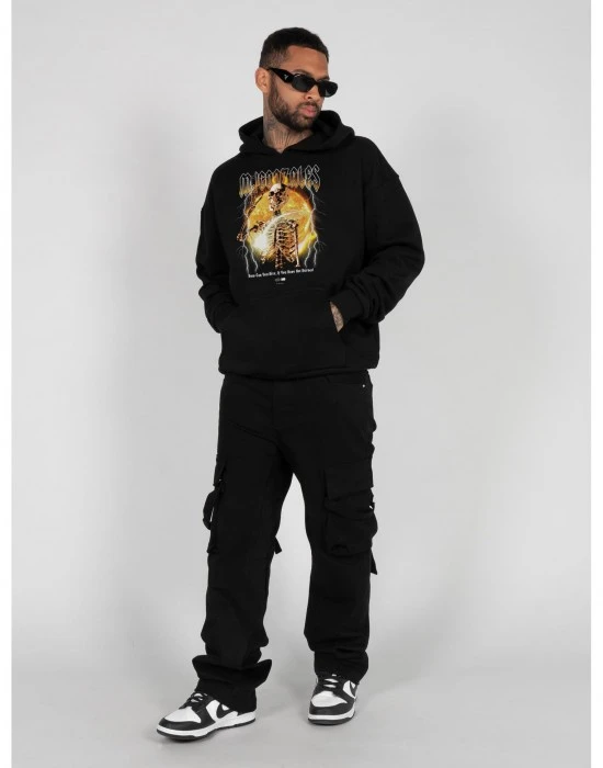 Суичър HELLRIDE V.1 Heavy Hoody Oversized Essentials V.4 black XXL