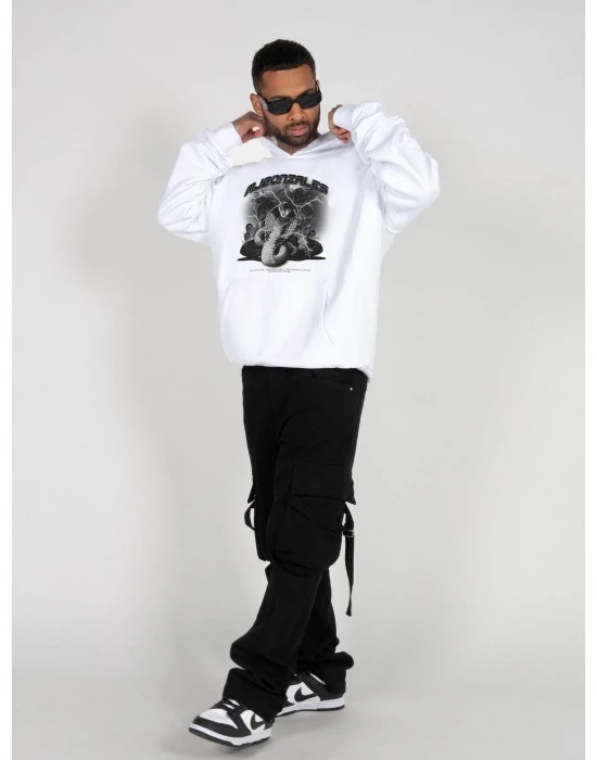 Суичър TOXIC V.1 Heavy Hoody Oversized Essentials V.4 white XXL