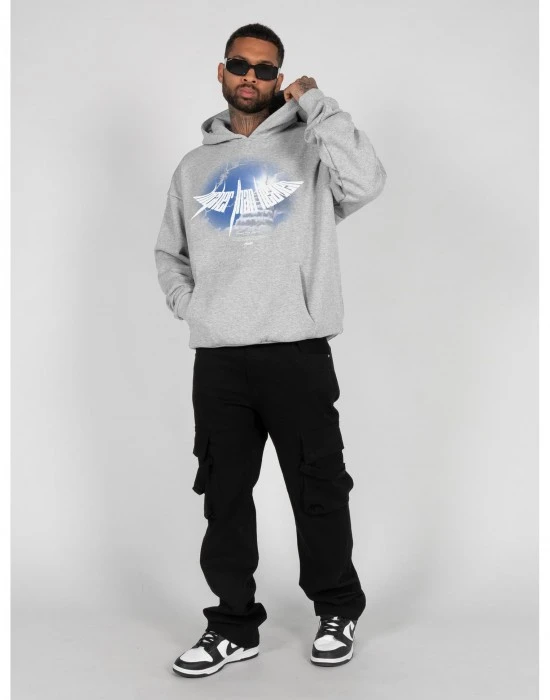 Суичър HIGHER THAN HEAVEN V.4 Ultra Heavy Hoody grey XXL