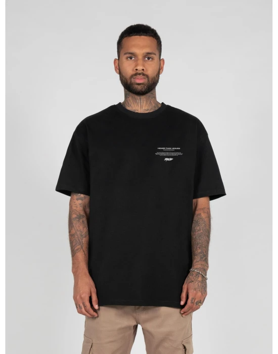 HIGHER THAN HEAVEN (6) Heavy Oversize Tee black XXL