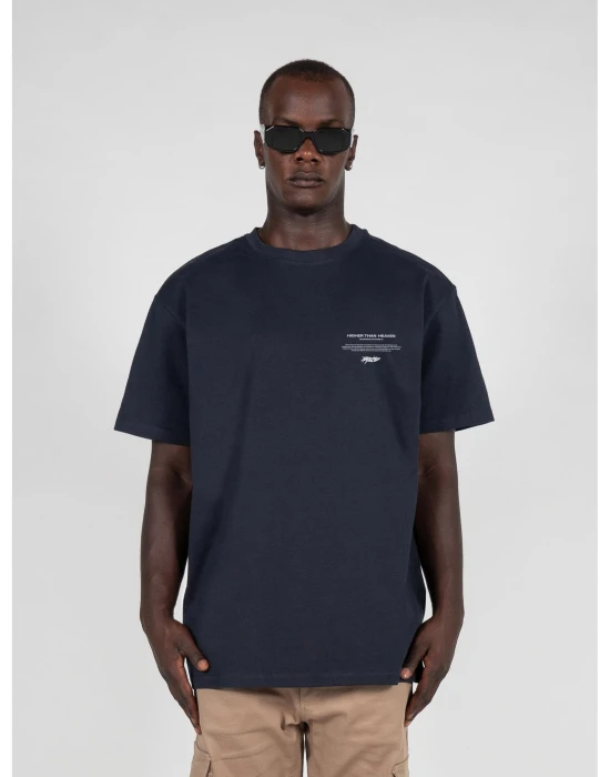 HIGHER THAN HEAVEN (6) Heavy Oversize Tee navy XXL