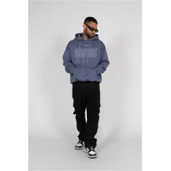 Суичър METAMORPHOSE V.1 Heavy Oversized Hoody vintageblue XXL