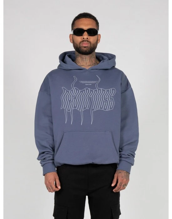 Суичър METAMORPHOSE V.1 Heavy Oversized Hoody vintageblue XXL