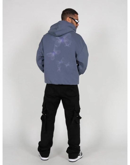 Суичър METAMORPHOSE V.1 Heavy Oversized Hoody vintageblue XXL