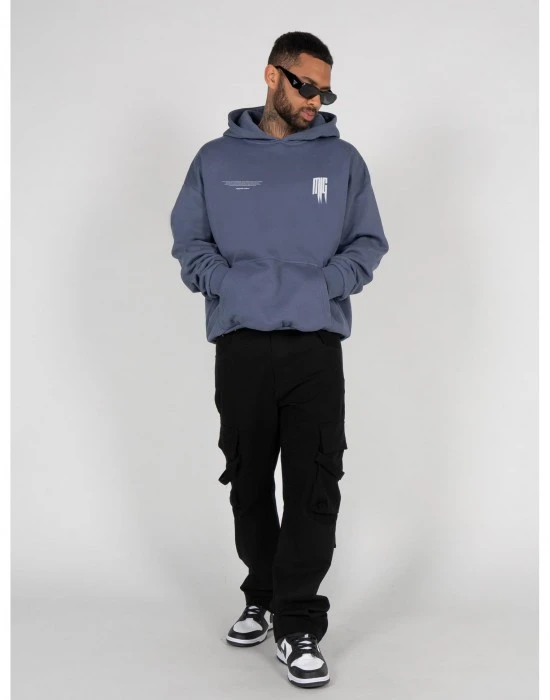 Суичър METAMORPHOSE V.2 Heavy Oversized Hoody vintageblue XXL