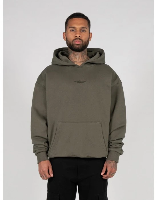 Суичър METAMORPHOSE V.4 x Heavy Oversized Hoody olive XXL