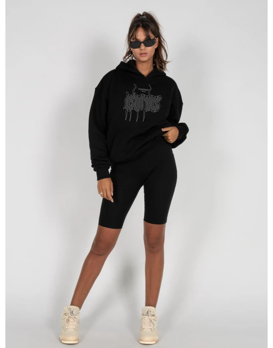 Ladies  METAMORPHOSE V.1 Heavy Oversized Hoody black XXL
