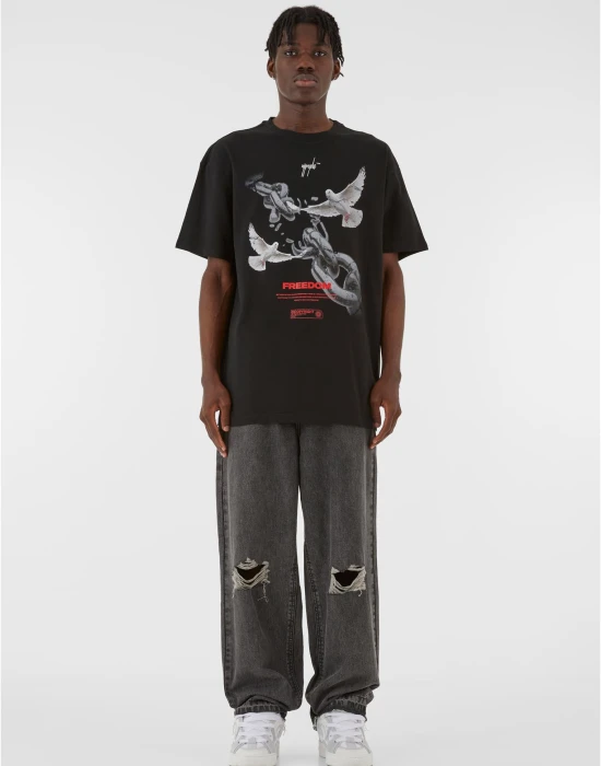 Freedom x Heavy Oversized Tee black XXL