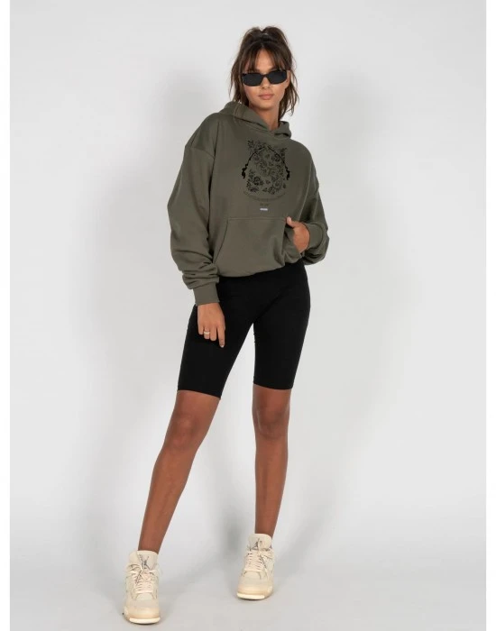 Ladies Paislay x Heavy Oversized Hoody olive XXL