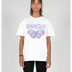 Овърсайз тениска MJG Heavy Oversized Tee Ladies - BUTTERFLY ILLUSION white XXL