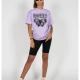 MJG Heavy Oversized Tee Ladies - BUTTERFLY ILLUSION lilac XXL