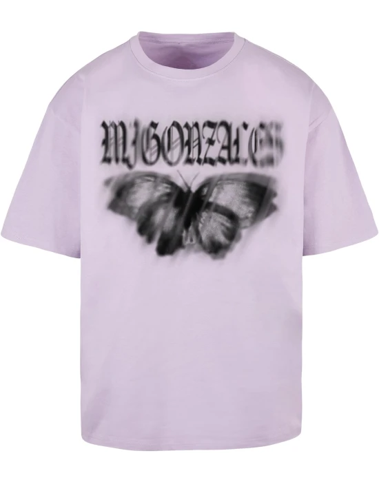MJG Heavy Oversized Tee Ladies - BUTTERFLY ILLUSION lilac XXL