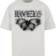 MJG Heavy Oversized Tee Ladies - BUTTERFLY ILLUSION lightasphalt XXL