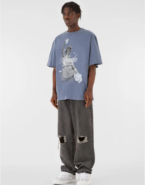 MJG Heavy Oversized Tee Renaissance vintageblue XXL